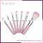 Best quality 7 pcs makeup brush set with natural hair