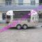 2017 Customized 4m full stainless steel fast food trailer/food trucks mobile food trailer/ food truck for sale