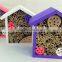 new fashion FSC wooden garden hanging bee insect hotel house cage