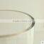 Decoration tall cylinder glass flower vase with stem for home wedding table centerpieces