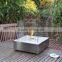 square stainless steel box bio ethanol fireplace