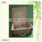 decorative six bottle pack wood beer wine gift box