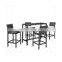 2017 Sigma trade assurance all weather small pe rattan outdoor modern bar furniture