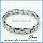Trendy Tungsten Bracelet for men,inlay energy magnetic stone or germanium tables could be customized