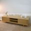 Discount home furniture living room Eco Bamboo tv stand with drawer