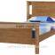wood slat bed