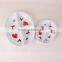 Fashion design holiday seabeach print plastic dip, round party divided plastic plates