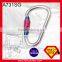25KN Mountaineer Climbing D Type Aluminum Carabiner For Wild Sports