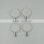 4pcs White Daisy Houseware Sticky Sticker Hanging Plastic Hooks