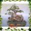 Mini Artificial Plastic Banyan Tree 7ft fake curved trunk for home decoration