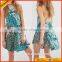 2017 Made in china women New arrival Wholesale beautiful lady green dress