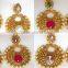 Gold plated DANGLER earrings