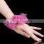 stretch fabric flower bracelets bridemaid jewelry fabric Wrist Corsage Wedding Flower Corsage Bridal accessories jewelry