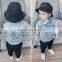 S17630A 2017 Spring Autumn Children Cartoon Coat Kids Denim Jacket