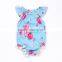 S33624W 2017 Flower Green Lovely Newborn Kids Baby Girls Jumpsuit Romper