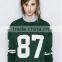 Fashion Avant-garde Figure Pattern Long Sleeve Pullover Hoodie(Green)