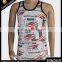Professionally customized all over print man singlet with cheap price