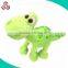 green cute stuffed dinosaur plush animal toy with spots