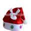 Hot sale custom plush unisex cute funny christmas hat for adults children