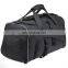 2015 custom fashion designer black gym bag with shoe compartment