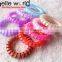 Assorted colors rubber telephone line hair elastic