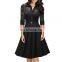 Satin formal office dresses for women Formal office wear straight dresses for women pictures