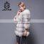 Top sale good quality latest designs for fox fur coat winter jacket women