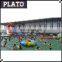 Inflatable Rainbow Slide for big swimming pool, water park equipment