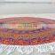 Blue Elephant Mandala Wall Hanging Indian Tapestries With Tassel Lace Throw Bohemian Bedspread Bed Throw 72" Round