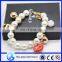 wholesale hand made beads and rhinestone handchain bracelet