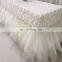 TS003C ruffled curly willow table skirt beautiful table skirt decorative table skirts