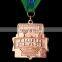 OEM cheap price customzied antique copper plated 2D medal