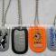 Factory sale military aluminum dog tag with ball chain