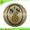 High quality antique gold plating 3d design challenge coin for army
