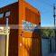 Corten Steel Garden Screen Laser Cut with Customized Design Decoration