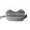 Amazon Hot Sale High Quality Chiropractic Plush Material Soft Bone Shape Neck Pillow