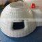 White Christmas snow inflatable igloo tent for a fort and dog