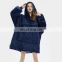 Cheap Low Moq Portable Wearable 80*120cm 800g Sweatshirt Blanket Oversize Fleece Sherpa Hoodie Men Women