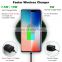 for Qi-Certified Smartphone 10W Wireless Charger Stand Fast Wireless Charging Pad Station