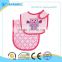 Hot sale! 100% cotton multi styles plain baby bibs with owl embroidered