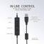 USB Headset with Microphone Noise Cancelling,Double Ear USB Call-Center/Office Headphone and Mic in-Line Call Control with Mute, Lightweight PC Business Wired Headphones for Skype (Double Ear)