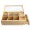 High quality custom design wooden box for tea box