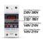 Digital Voltage Protector 40A 60A din rail Adjustable Protection Over Under Automatic High Low Voltage Protect relay protective
