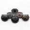 Football shape plastic painting fake brown sewing loop faux imitation leather shank button