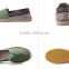 hot selling custom embroidered men canvas casual loafer espadrilles shoes