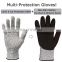 Amazon Supplier Oil-resistant Water-resistant Cheap Black Cut Resistant NItrile Gloves