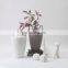Minimalism Ceramic Matte Porcelain Antique Scandinavian Amphora Vase for Flower Arrangement