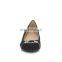 ladies fancy new style suede round toe with metal D ring wedge heel sandals shoes office footwear for women (LAJWG0046)