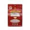 Four side seal custom logo print foil inside plastic puppy dog food bag package with handle