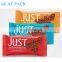 Custom Printed Heat Sealable Snack Packaging Bag Chocolate Snack Bar Wrappers Clear